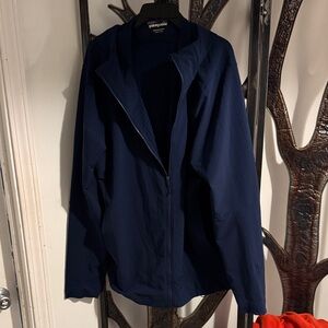Mens XXL Patagonia Blue R1 Techface hooded Jacket